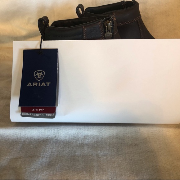 Ariat Dark Brown Leather Ankle Boots - Picture 7 of 7